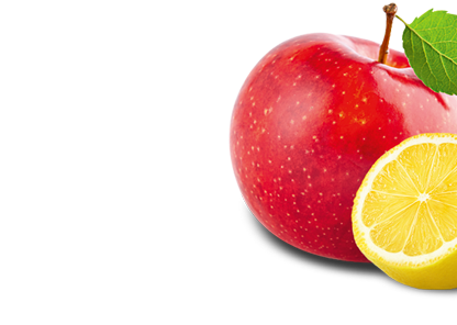 Frucht im Produkt Apfel – Zitrone „Die Schlümpfe“
