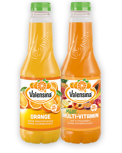 Zwei Flaschen von Valensina