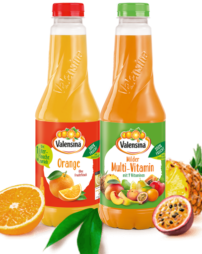 Zwei Flaschen von Valensina